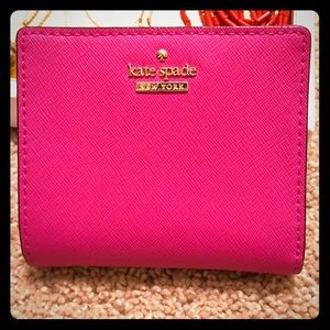 Kate Spade Small hot pink wallet